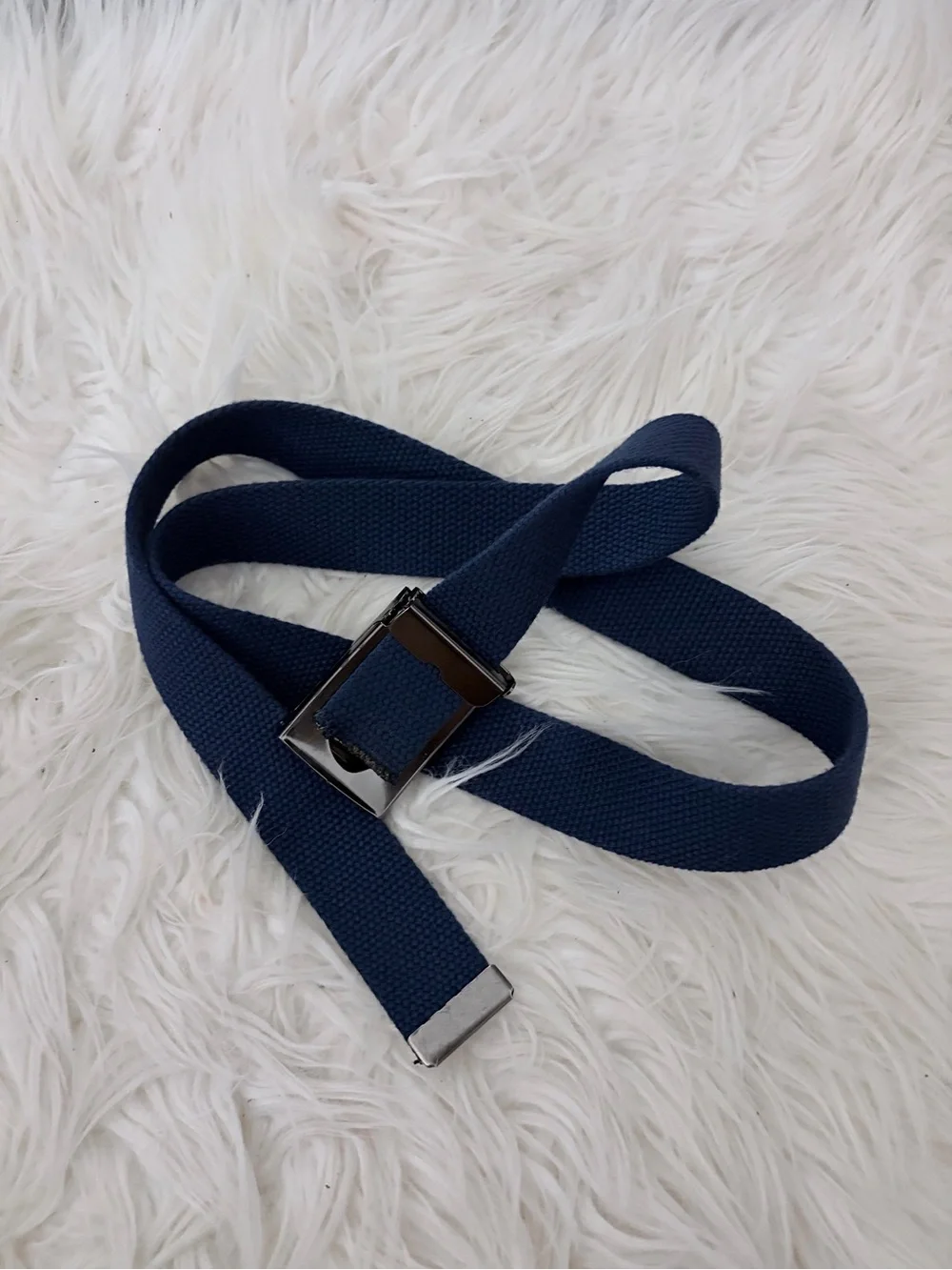 Unisex Navy Blue clasp buckle belt with Stormtrooper design